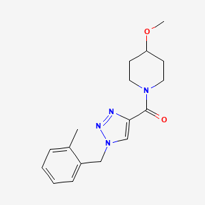 4-methoxy-1-{[1-(2-methylbenzyl)-1H-1,2,3-triazol-4-yl]carbonyl}piperidine