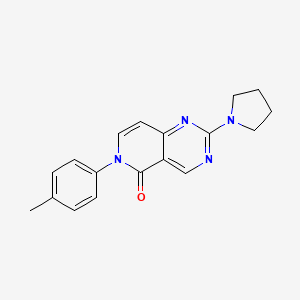 molecular formula C18H18N4O B4967989 6-(4-methylphenyl)-2-(1-pyrrolidinyl)pyrido[4,3-d]pyrimidin-5(6H)-one 