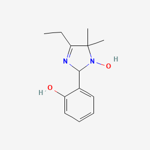 molecular formula C13H18N2O2 B4968007 4-ethyl-2-(2-hydroxyphenyl)-5,5-dimethyl-2,5-dihydro-1H-imidazol-1-ol 