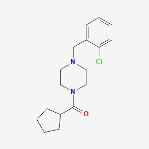 1-(2-chlorobenzyl)-4-(cyclopentylcarbonyl)piperazine