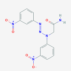 molecular formula C14H12N6O5 B4968036 2-[1,3-bis(3-nitrophenyl)-2-triazen-1-yl]acetamide 