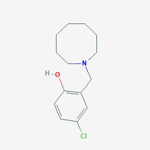 molecular formula C14H20ClNO B4968037 2-(1-azocanylmethyl)-4-chlorophenol 