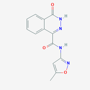 molecular formula C13H10N4O3 B496805 N-(5-methylisoxazol-3-yl)(4-oxo(3-hydrophthalazinyl))carboxamide 