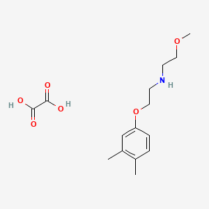 molecular formula C15H23NO6 B4968074 [2-(3,4-dimethylphenoxy)ethyl](2-methoxyethyl)amine oxalate 