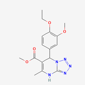 molecular formula C16H19N5O4 B4968099 methyl 7-(4-ethoxy-3-methoxyphenyl)-5-methyl-4,7-dihydrotetrazolo[1,5-a]pyrimidine-6-carboxylate 
