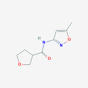 molecular formula C9H12N2O3 B496810 N-(5-methyl-3-isoxazolyl)tetrahydro-3-furancarboxamide 