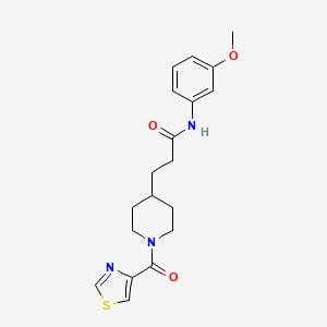 N-(3-methoxyphenyl)-3-[1-(1,3-thiazol-4-ylcarbonyl)-4-piperidinyl]propanamide