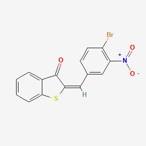 molecular formula C15H8BrNO3S B4968142 2-(4-bromo-3-nitrobenzylidene)-1-benzothiophen-3(2H)-one 