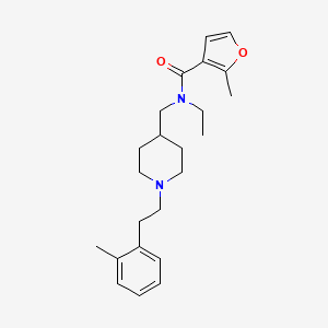 N-ethyl-2-methyl-N-({1-[2-(2-methylphenyl)ethyl]-4-piperidinyl}methyl)-3-furamide
