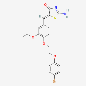 5-{4-[2-(4-bromophenoxy)ethoxy]-3-ethoxybenzylidene}-2-imino-1,3-thiazolidin-4-one