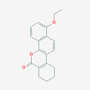 molecular formula C19H18O3 B4968283 1-ethoxy-7,8,9,10-tetrahydro-6H-dibenzo[c,h]chromen-6-one 