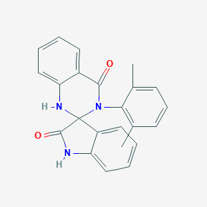 molecular formula C23H19N3O2 B496829 3'-(2,6-dimethylphenyl)-1'H-spiro[indole-3,2'-quinazoline]-2,4'(1H,3'H)-dione 