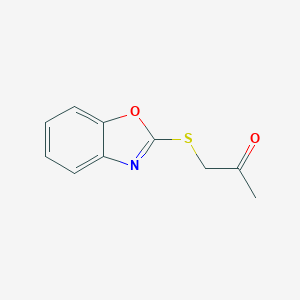molecular formula C12H15NO4 B049683 1-(Benzoxazol-2-ylthio)-propan-2-one CAS No. 112854-83-8