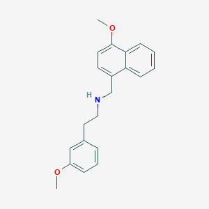 molecular formula C21H23NO2 B4968308 N-[(4-methoxy-1-naphthyl)methyl]-2-(3-methoxyphenyl)ethanamine 