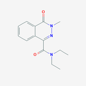 molecular formula C14H17N3O2 B496832 N,N-diethyl(3-methyl-4-oxo(3-hydrophthalazinyl))carboxamide 