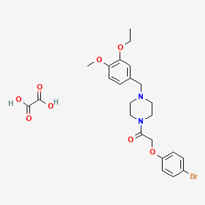molecular formula C24H29BrN2O8 B4968325 1-[(4-bromophenoxy)acetyl]-4-(3-ethoxy-4-methoxybenzyl)piperazine oxalate 