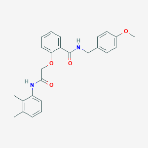 molecular formula C25H26N2O4 B496834 2-[2-(2,3-dimethylanilino)-2-oxoethoxy]-N-(4-methoxybenzyl)benzamide 