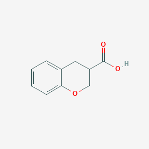 molecular formula C10H10O3 B049684 3-Chromanecarboxylic acid CAS No. 115822-57-6