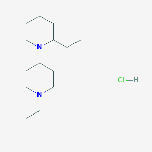 molecular formula C15H31ClN2 B4968418 2-ethyl-1'-propyl-1,4'-bipiperidine hydrochloride 