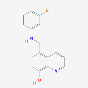molecular formula C16H13BrN2O B4968520 5-{[(3-bromophenyl)amino]methyl}-8-quinolinol CAS No. 618859-87-3