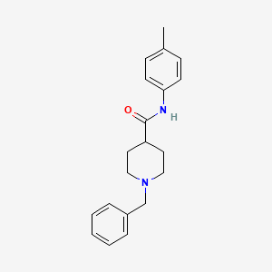 molecular formula C20H24N2O B4968521 1-benzyl-N-(4-methylphenyl)-4-piperidinecarboxamide 