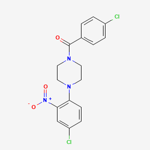 1-(4-chlorobenzoyl)-4-(4-chloro-2-nitrophenyl)piperazine