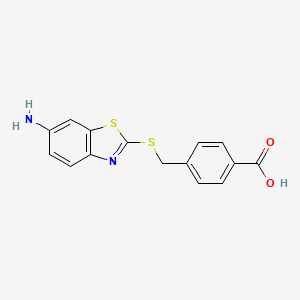 4-{[(6-amino-1,3-benzothiazol-2-yl)thio]methyl}benzoic acid