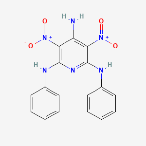 molecular formula C17H14N6O4 B4968640 3,5-dinitro-N~2~,N~6~-diphenyl-2,4,6-pyridinetriamine 