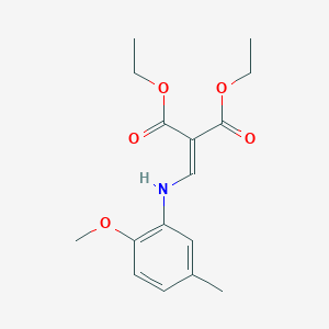 molecular formula C16H21NO5 B4968648 diethyl {[(2-methoxy-5-methylphenyl)amino]methylene}malonate 