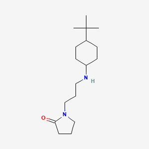 molecular formula C17H32N2O B4968699 1-{3-[(4-tert-butylcyclohexyl)amino]propyl}-2-pyrrolidinone 