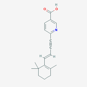 6-[(E)-4-(2,6,6-trimethylcyclohexen-1-yl)but-3-en-1-ynyl]pyridine-3-carboxylic acid