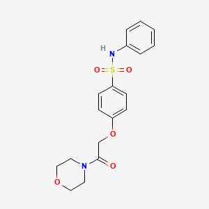 4-[2-(4-morpholinyl)-2-oxoethoxy]-N-phenylbenzenesulfonamide