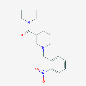 N,N-diethyl-1-(2-nitrobenzyl)-3-piperidinecarboxamide