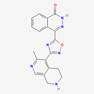 molecular formula C19H16N6O2 B4968813 4-[3-(3-methyl-5,6,7,8-tetrahydro-2,7-naphthyridin-4-yl)-1,2,4-oxadiazol-5-yl]-1(2H)-phthalazinone trifluoroacetate 