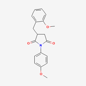 molecular formula C19H19NO4 B4968821 3-(2-methoxybenzyl)-1-(4-methoxyphenyl)-2,5-pyrrolidinedione 