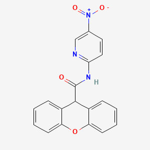 N-(5-nitro-2-pyridinyl)-9H-xanthene-9-carboxamide