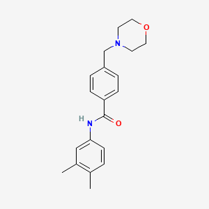 molecular formula C20H24N2O2 B4968850 N-(3,4-dimethylphenyl)-4-(4-morpholinylmethyl)benzamide 