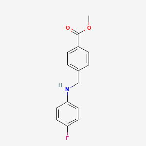 molecular formula C15H14FNO2 B4968884 methyl 4-{[(4-fluorophenyl)amino]methyl}benzoate 