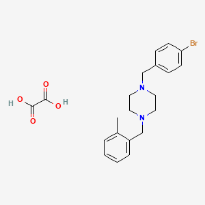 molecular formula C21H25BrN2O4 B4968888 1-(4-bromobenzyl)-4-(2-methylbenzyl)piperazine oxalate 