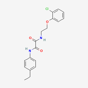 molecular formula C18H19ClN2O3 B4969020 N-[2-(2-chlorophenoxy)ethyl]-N'-(4-ethylphenyl)ethanediamide 