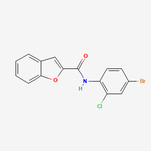 molecular formula C15H9BrClNO2 B4969031 N-(4-bromo-2-chlorophenyl)-1-benzofuran-2-carboxamide 