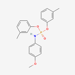 molecular formula C21H22NO4P B4969054 bis(3-methylphenyl) (4-methoxyphenyl)amidophosphate 