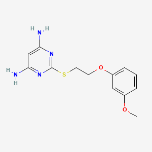 2-{[2-(3-methoxyphenoxy)ethyl]thio}-4,6-pyrimidinediamine