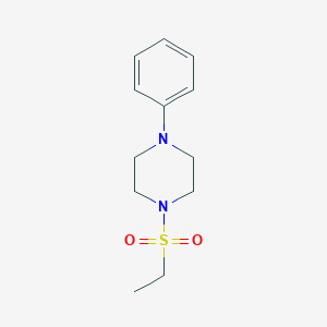 molecular formula C12H18N2O2S B4969067 1-(ethylsulfonyl)-4-phenylpiperazine 