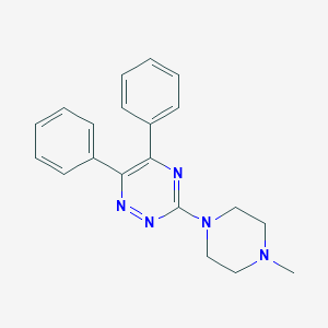molecular formula C20H21N5 B496908 3-(4-Methylpiperazino)-5,6-diphenyl-1,2,4-triazine 