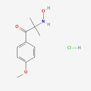 molecular formula C11H16ClNO3 B4969152 2-(hydroxyamino)-1-(4-methoxyphenyl)-2-methyl-1-propanone hydrochloride 