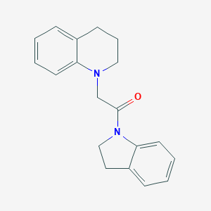 molecular formula C19H20N2O B496916 1-[2-(2,3-dihydro-1H-indol-1-yl)-2-oxoethyl]-1,2,3,4-tetrahydroquinoline 