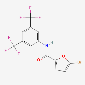 molecular formula C13H6BrF6NO2 B4969163 N-[3,5-bis(trifluoromethyl)phenyl]-5-bromo-2-furamide 