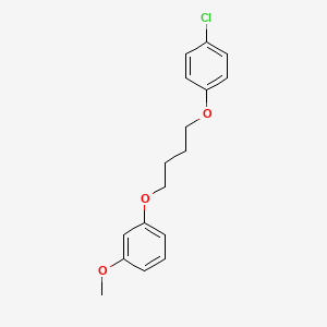 molecular formula C17H19ClO3 B4969167 1-[4-(4-chlorophenoxy)butoxy]-3-methoxybenzene 