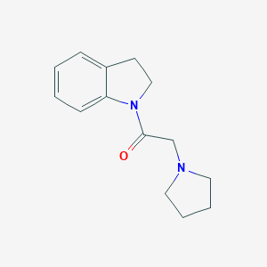 molecular formula C14H18N2O B496917 1-(1-Pyrrolidinylacetyl)indoline 